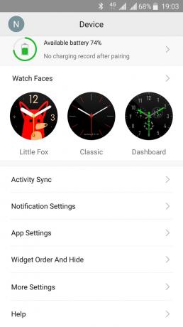 Xiaomi Amazfit Pace: Aplicație