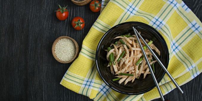 Salata picanta cu daikon