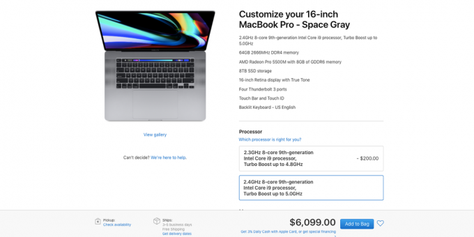 Apple a lansat un nou 16-inch MacBook Pro: o performanță mai bună pentru aceeași bani
