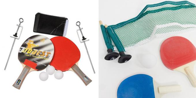 Cadou pentru un adolescent: set portabil de tenis de masă