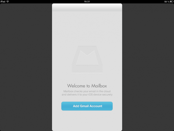 Cutie poștală pentru iPad de bun venit