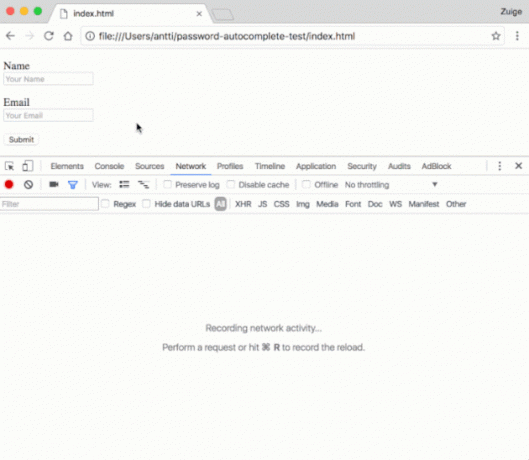 browser-ul de completare automată