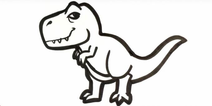 Cum să desenezi un Tiranosaur