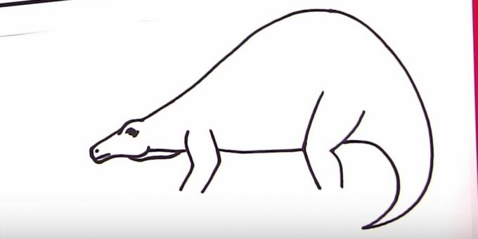 Cum să desenați un Stegosaurus: adăugați spatele și coada