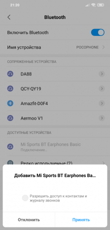 Mi Sport Bluetooth Tineret Edition: Adăugarea unui dispozitiv