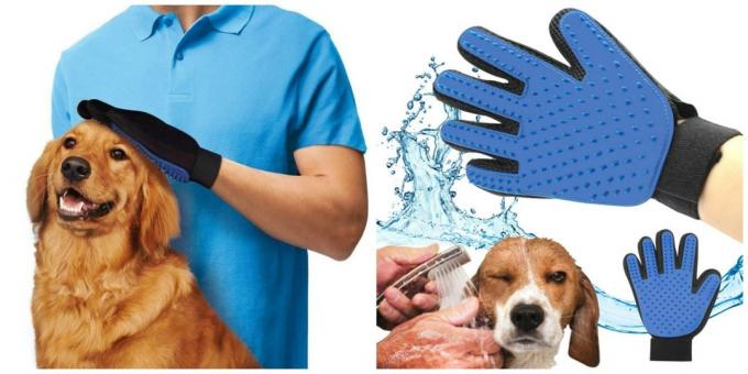 Glove pentru pisici și câini de periaj