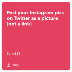 Retete cumulate 5-IFTTT pentru utilizatorii Instagram