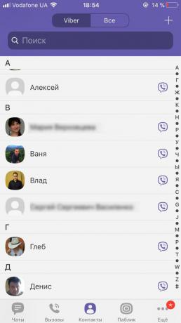 Apeluri internet către Viber