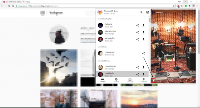 Povestiri de descărcare: Chrome IG Story pentru Google Chrome