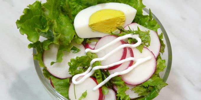 Salata de ridiche și ouă 