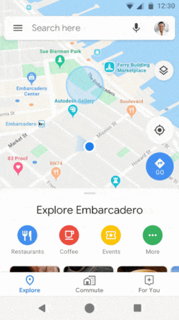 Modul incognito în «Hărți Google»