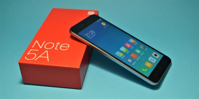Privire de ansamblu Xiaomi redmi Nota 5a - un smartphone buget care să poată trage