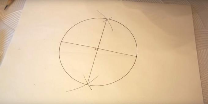 Cum să desenați o stea cu cinci colțuri: desenați un cerc