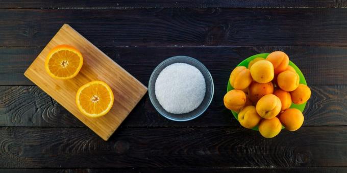 O reteta foarte simpla pentru gem de caise și portocale: Ingrediente