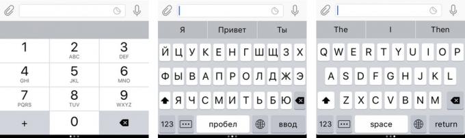 „Yandex. Tastatura „: aspect