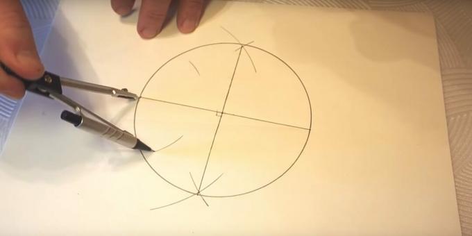Cum să desenați o stea cu cinci colțuri: schiță pe partea stângă