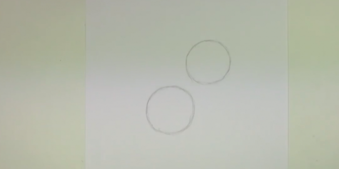 Desenați două cercuri 