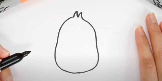 Desene de Paște: Desenați corpul unui pui