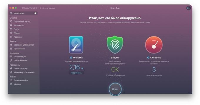 CleanMyMac: Noua interfață