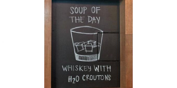 Baruri și restaurante: supa zilei cu whisky