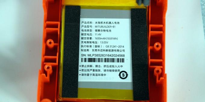 Xiaomi Mitu Builder DIY: baterie