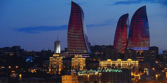 țările vecine: Flame Towers din Azerbaidjan