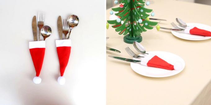 Cadouri de Crăciun, cu AliExpress mai ieftin decât 100 $: decorare pentru tacâmuri