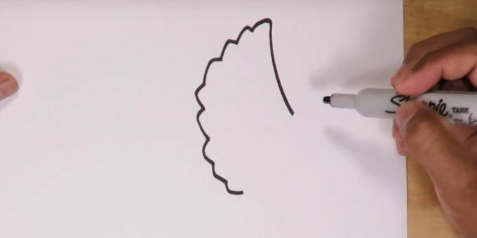 Cum să desenezi un Triceratops: începe să desenezi capul
