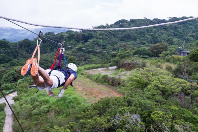În cazul în care pentru a merge pentru o vacanță: ziplayn deasupra junglei din Costa Rica