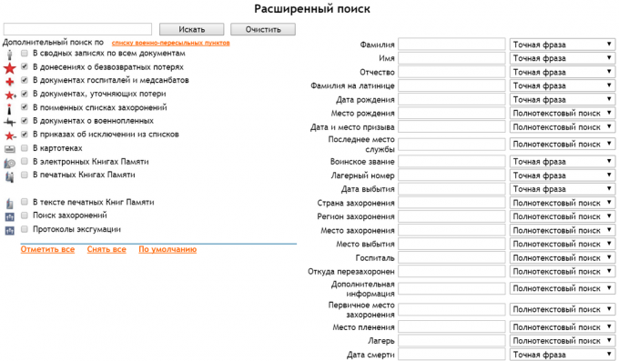 Site-urile de Război pentru Apărarea Patriei