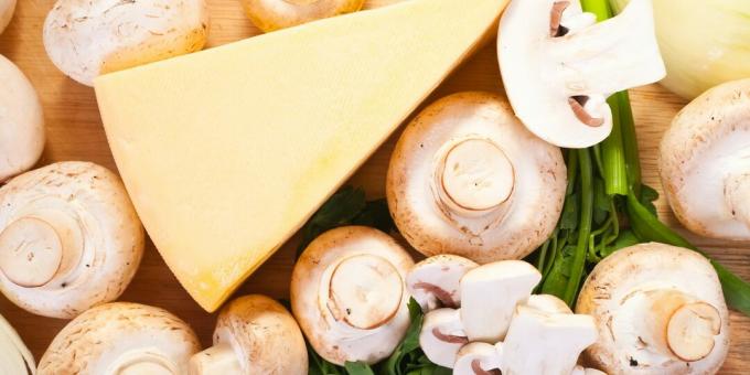 Umplutură pentru paste cu ciuperci și brânză: o rețetă simplă