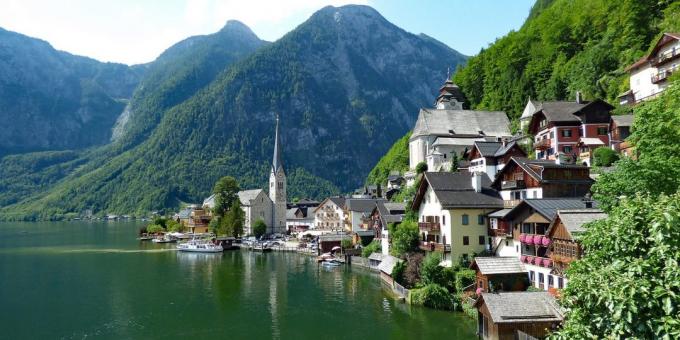 În cazul în care pentru a merge în Europa: Satul Hallstatt, Austria