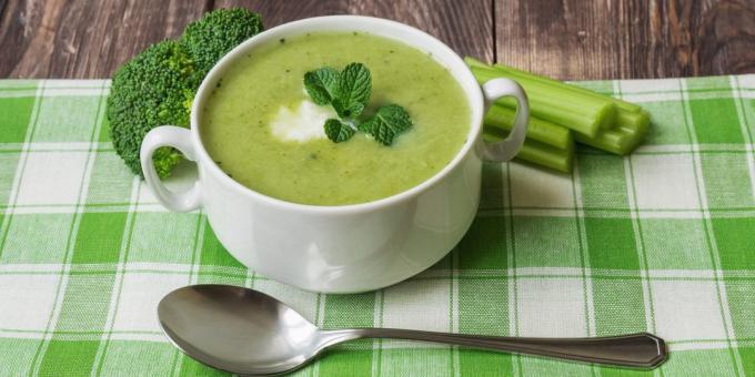 Crema de broccoli cu ricotta si menta Jamie Oliver prescripție