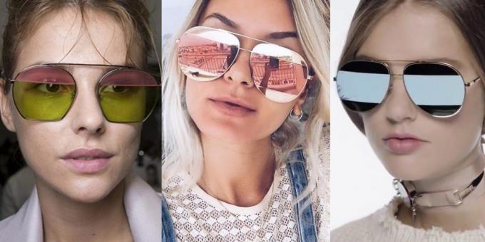 Ochelari de soare pentru femei cu lentile gemene 