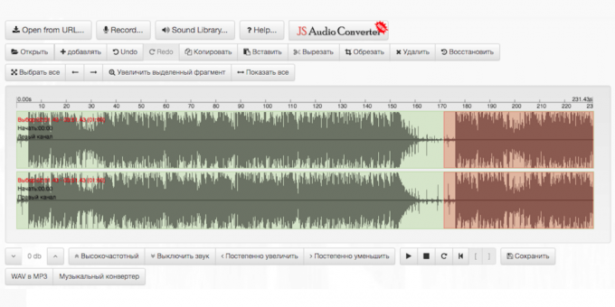 editor audio Ursul Instrumentul audio