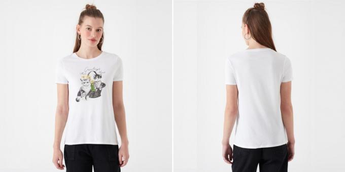 Tricouri cu imprimeuri: cu pisici