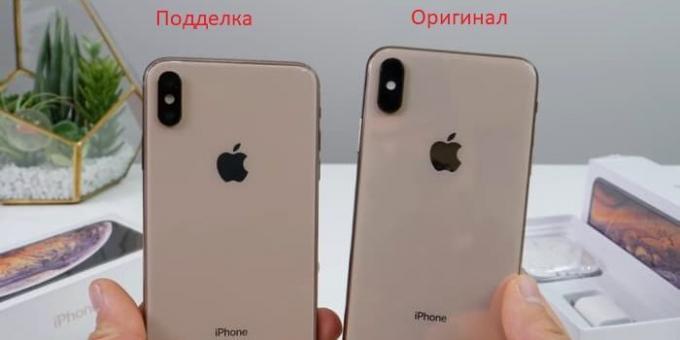 Originalul și smartphone-uri false Apple a