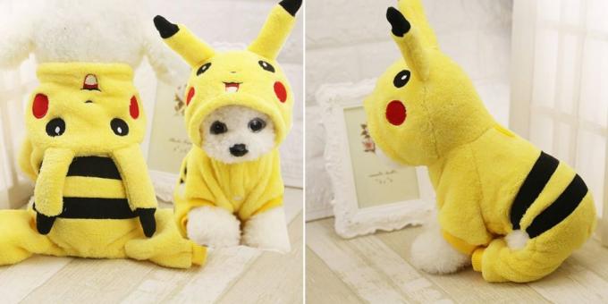 Costume de Crăciun pentru câini și pisici: Pikachu