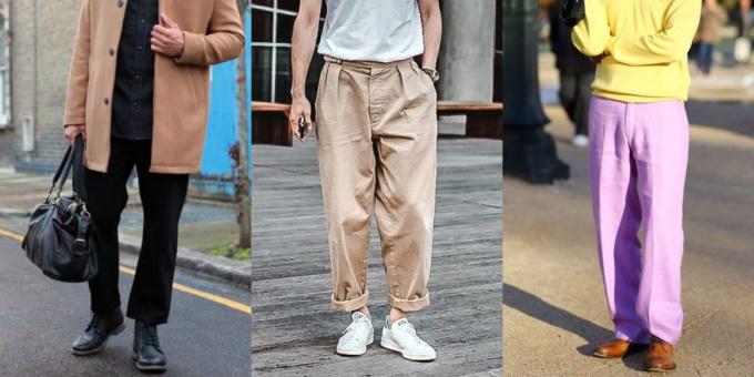 pantaloni Cei mai mulți bărbați la modă: Slacks