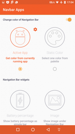 navigare prin bara de opțiuni Navbar Apps