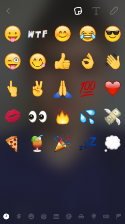 Adăugarea Emoji în Snapchat