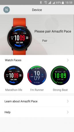 Xiaomi Amazfit Pace: Lucrul cu aplicatii