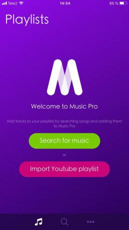 Pentru a asculta muzică de pe YouTube la Pro Muzica nu are nevoie să introduceți numele de utilizator și parola