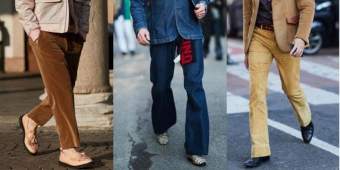 pantaloni Cei mai mulți bărbați la modă: pantaloni în stilul anilor 1970