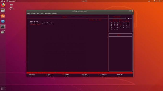 terminale Linux vă permite să planificați evenimente pe calendar