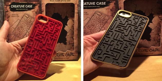 Cazuri de top pentru iPhone: Case cu labirint
