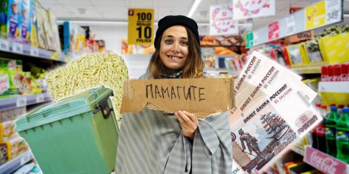 Experiența personală: cum să trăiască o săptămână până la 700 de ruble