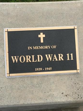Placă memorială din al doilea război mondial