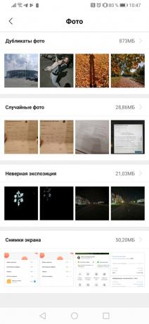 Xiaomi Cleaner Lite: căutare pentru fotografii