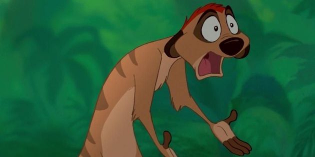 Timon în filmul de animație "The Lion King", 1994